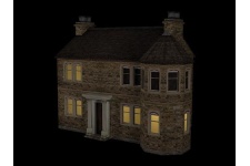 Bachmann Scenecraft 44-0084 Hampton Lodge With Lights