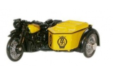 Oxford Diecast 76BSA001 BSA Motorcycle and Sidecar AA