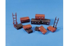 Modelscene 5062 OO Gauge Trunks, Suitcases and Trolley Sack Trucks