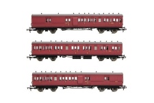 EFE Rail E86014 LSWR Cross Country 3-Coach Pack BR Crimson