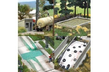 Busch 1412 Farm Accessories HO/OO Gauge Plastic Kit