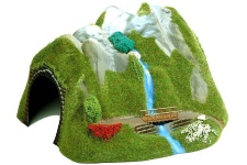 Busch 3007 OO / HOCurved Tunnel Bridge With Waterfall Detail