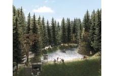 Busch 6138 2 Realistic Tall Fir Trees