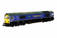 Dapol 2D-007-010 Class 66 66623 Freightliner Blue Bill Bolsover Front Left