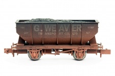 dapol-2f-034-010-n-gauge-21t-ton-steel-hopper-g-weaver-weathered-picture-1