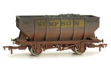Dapol 4f-034-018 OO Gauge 21 ton Hopper Wagon Simpson Weathered