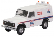 Oxford Diecast 76DEF015 Land Rover Defender LWB Hard Back RAC