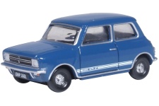 Oxford Diecast 76MINGT006 Mini 1275GT Teal Blue Front Left
