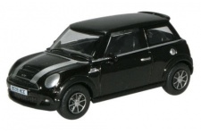 Oxford Diecast 76NMN003 Midnight Black New Mini