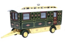 Oxford  Diecast 76scv002 1:76 Scale Showmans Caravan Green