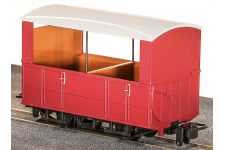 Peco GR-520UR 00-9 Gauge Open Sided Coach Unlettered Red