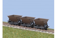 Peco GR-330 OO-9 V-Skips (3) Hudson Rugga
