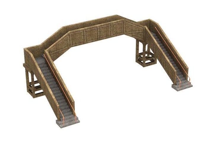Bachmann Scenecraft 44-0044 OO Gauge Concrete Footbridge