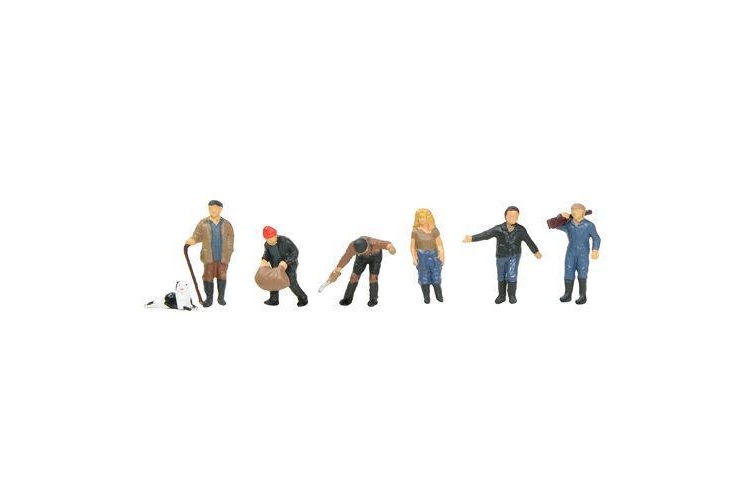 Bachmann Scenecraft 36-412 Modern Farmers 6 Figure Set - OO Gauge