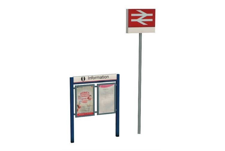 Bachmann Scenecraft 44-548 Station Signage Set
