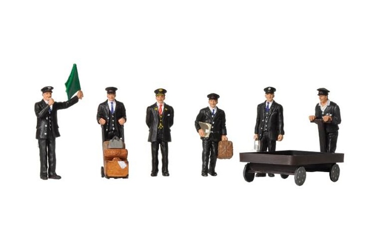BACHMANN 36-404 STATION STAFF 1940/50S (6) FIGURE SET