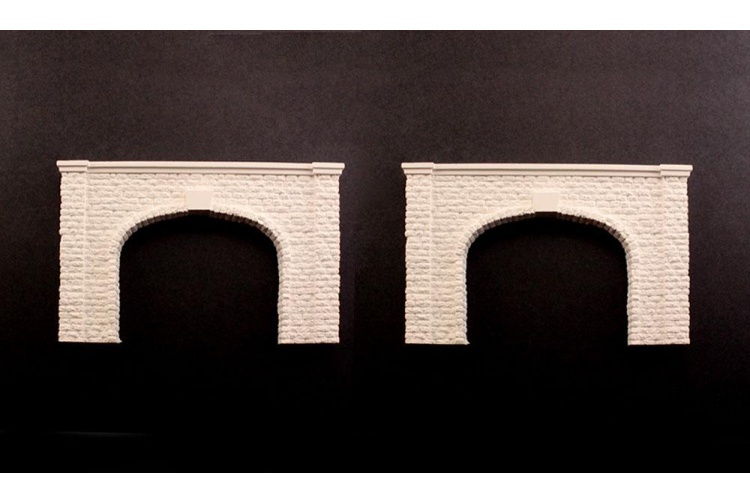 Woodland Scenics C1157 N Gauge Cut Stone Double Track Tunnel Portals detail