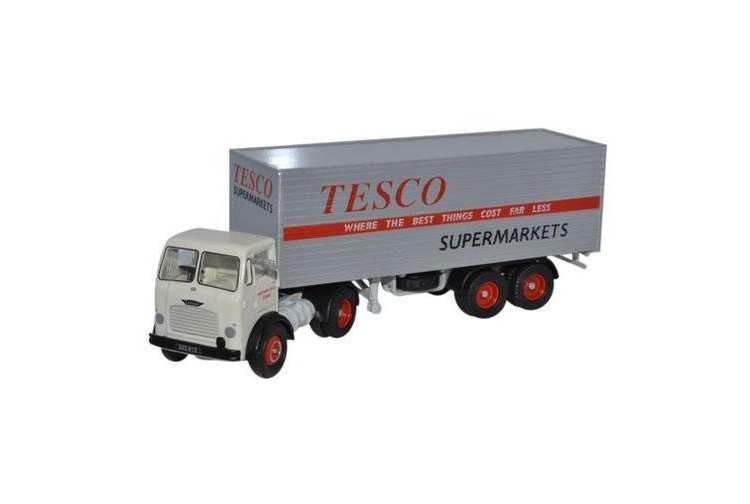Oxford Diecast 76LO001 Leyland Octopus Beaver Box Trailer Tesco