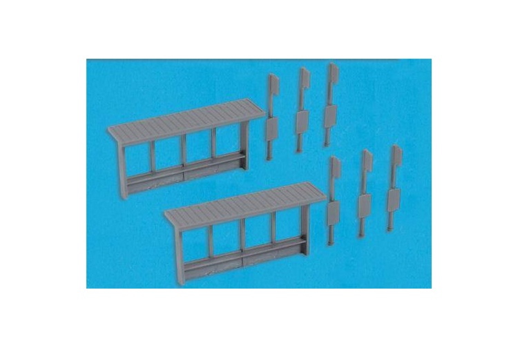 Modelscene 5192 N Gauge Bus Stops and Signs