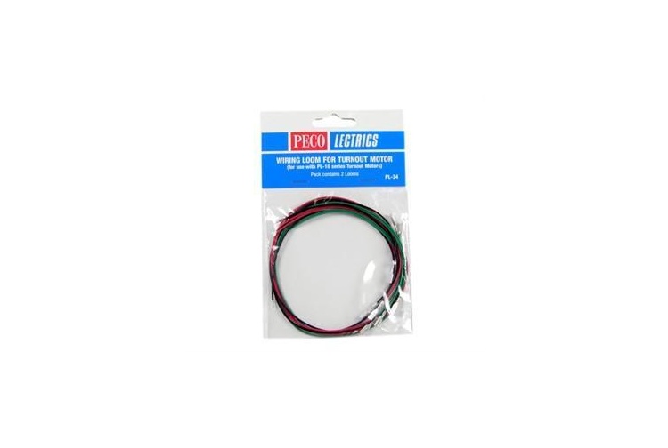 Peco PL-34 Wiring Loom for Turnout Motors pkg