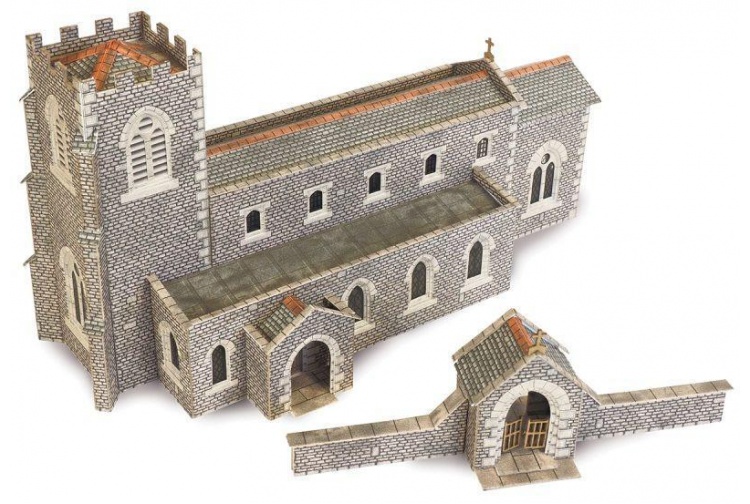 Metcalfe PN926 Parish Church N Gauge Card Kit