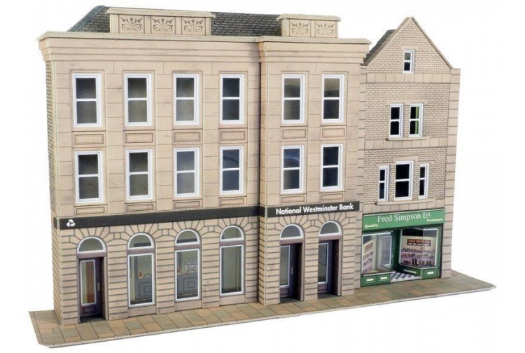 Metcalfe PO271 Low Relief Bank and Shop Card Kit