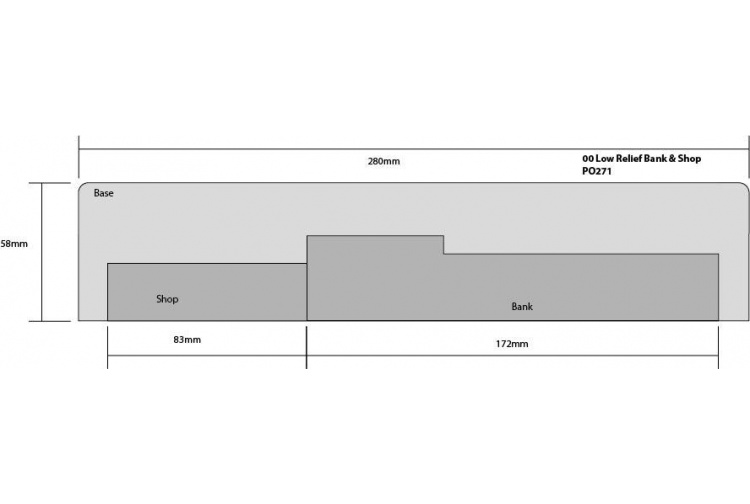 Metcalfe PO271 Low Relief Bank and Shop Card Kit plan