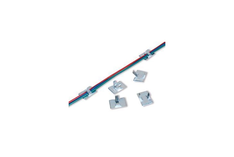 Peco PL-37 Cable Clips - Self Adhesive