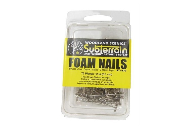 Woodland Scenics ST1432 Foam Nails 2 Inches (75)
