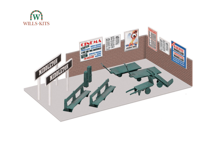 Wills Lineside Kits SS68 Platform Accessories OO Gauge Plastic Kit