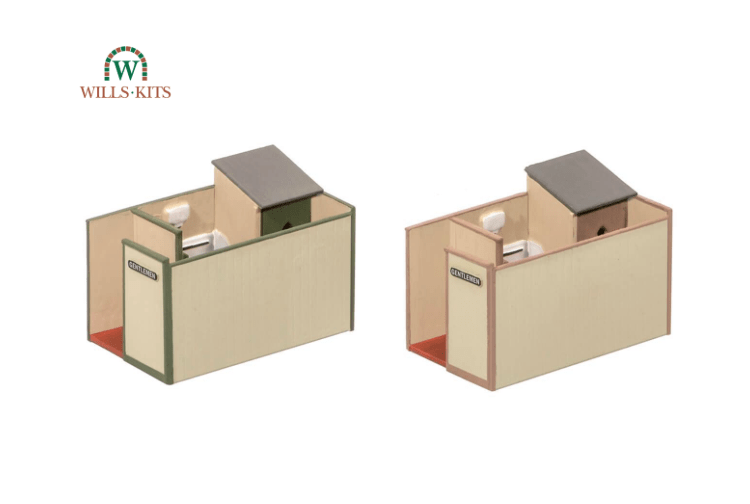 Wills Kits SS65 Small Gents Toilet Unroofed OO Gauge Plastic Kit