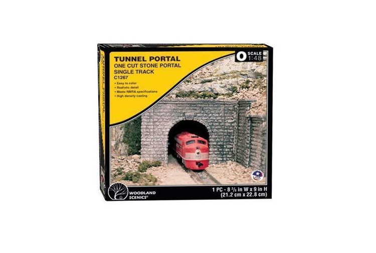 WOODLAND SCENICS  C1267 SINGLE PORTAL - CUT STONE - 0 GAUGE