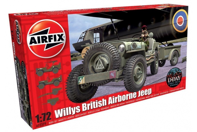 Airfix A02339 Willys British Airborne Jeep Model Kit Box