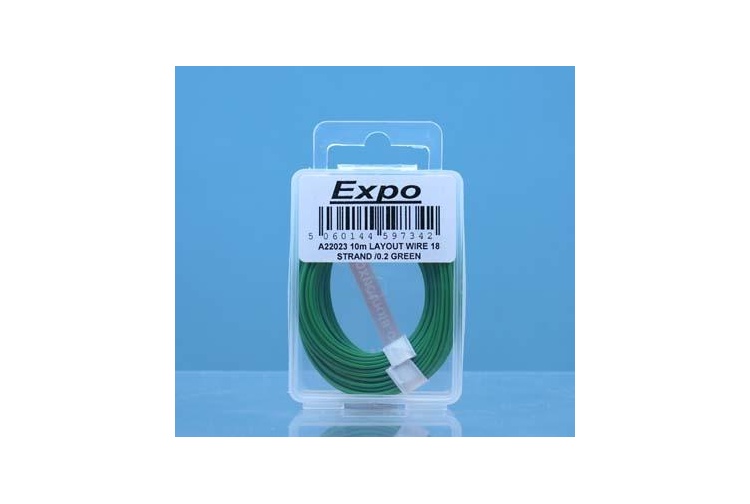 Expo Tools A22023 10 Metre Roll Of Green 18/0.1mm Wire