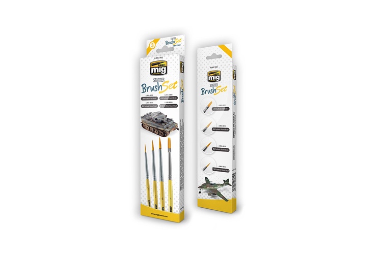 Ammo MIG7602 Model Makers Starter Paint Brush Set