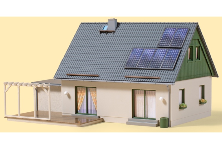 Auhagen 11454 Detached House With Garage Rear