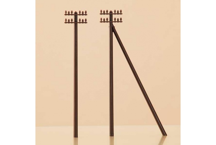 Auhagen 43586 TT Scale Telegraph Posts (pack of 12)