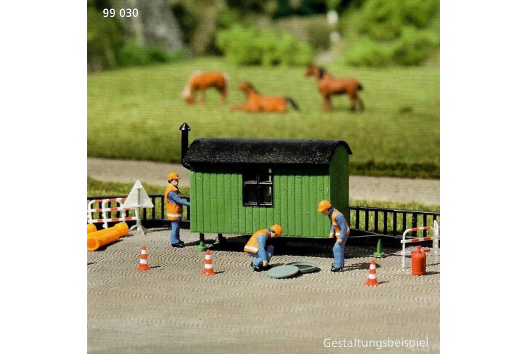 Auhagen 99030B Tester Kit B Construction Trailer HO / OO Gauge Plastic Kit