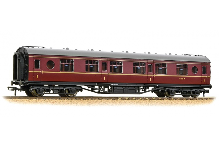 Bachmann Branchline 39-456 LMS 57ft 'Porthole' First Corridor BR Maroon