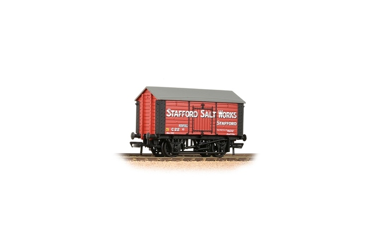 Bahmann 33-181A 10T Covered Salt Wagon 'Stafford Salt Works' Red