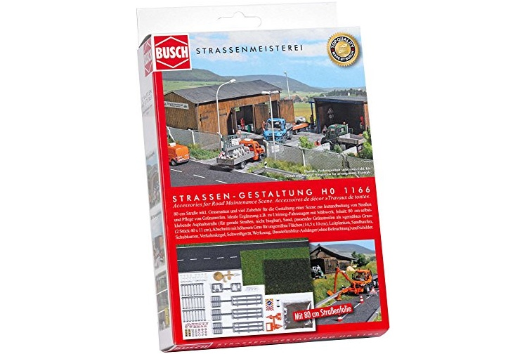 Busch 1166 Road Maintenance Scene Accessories Package