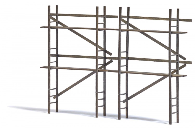 Busch 1372 Wooden Scaffolding Kit