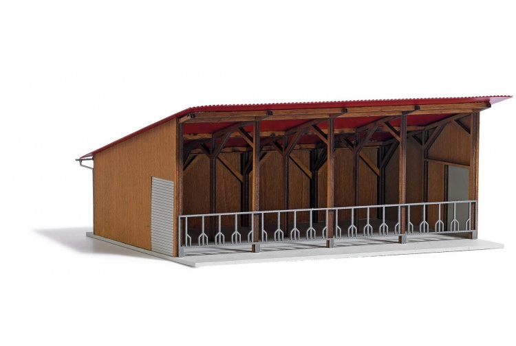 Busch 1902 Open Stable HO/OO Gauge Wooden Kit