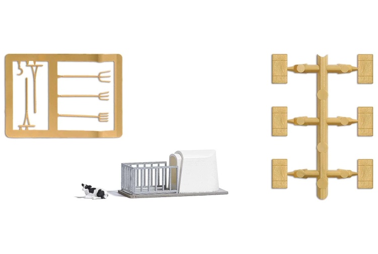 Busch 7931 Veal Crate OO / HO Scale Plastic Kit