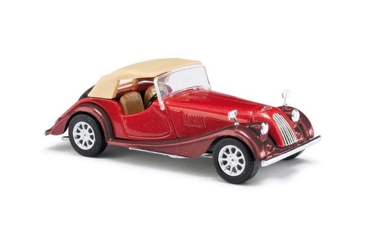 Busch 47115 HO Scale 1968 Metallic Red Morgan Plus 8