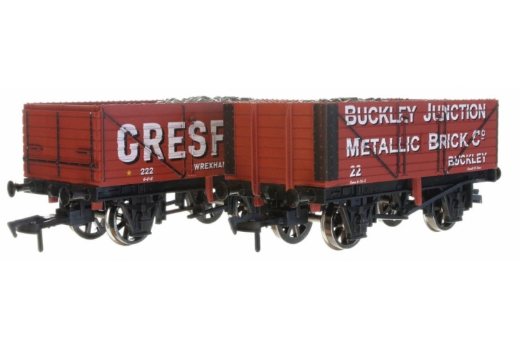 Dapol 4F-071-162 7 Plank Wagon Twin Pack Buckley Junction / Gresford