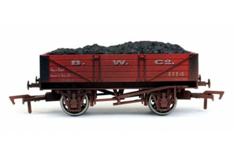 Dapol 4f-040-016 OO Gauge 4 Plank Wagon B W Co 1114 Weathered
