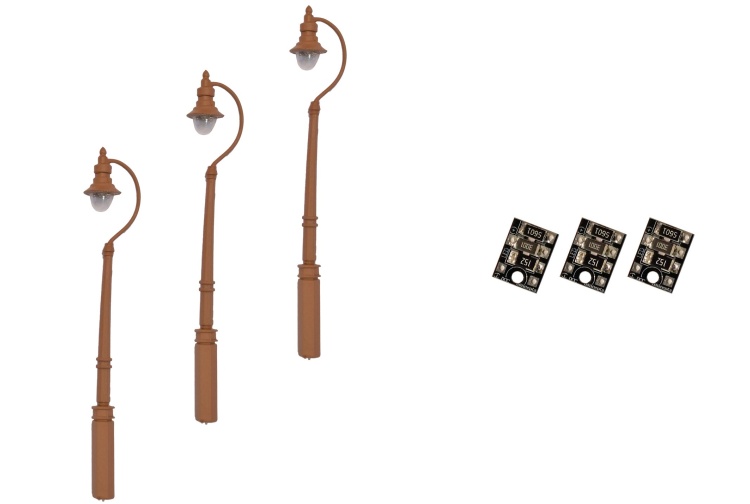 dcc-concepts-lml-ssbn-4mm-scale-swan-neck-street-platform-lamps-brown-3-pack