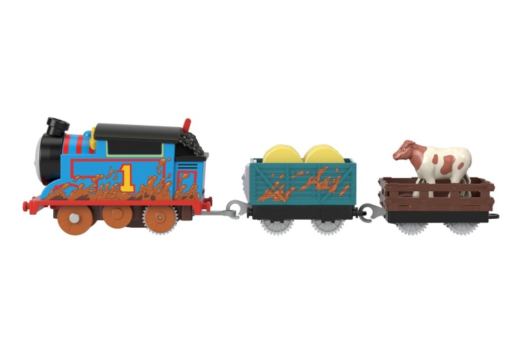 Fisher Price HDY73 Thomas & Friends Motorised Muddy Thomas Left Side