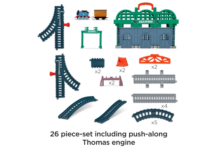 Fisher Price HGX63 Thomas & Friends Knapford Station Contents